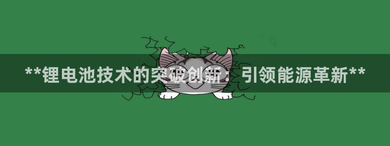 尊龙z6官网ag：**锂电池技术的突破创新：引领能源革新**