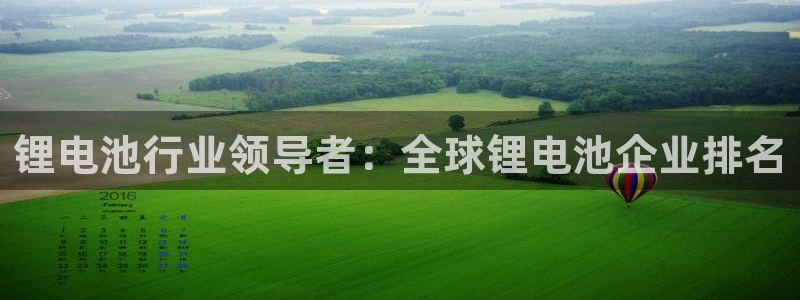 z6尊龙凯时：锂电池行业领导者：全球锂电池企业排名